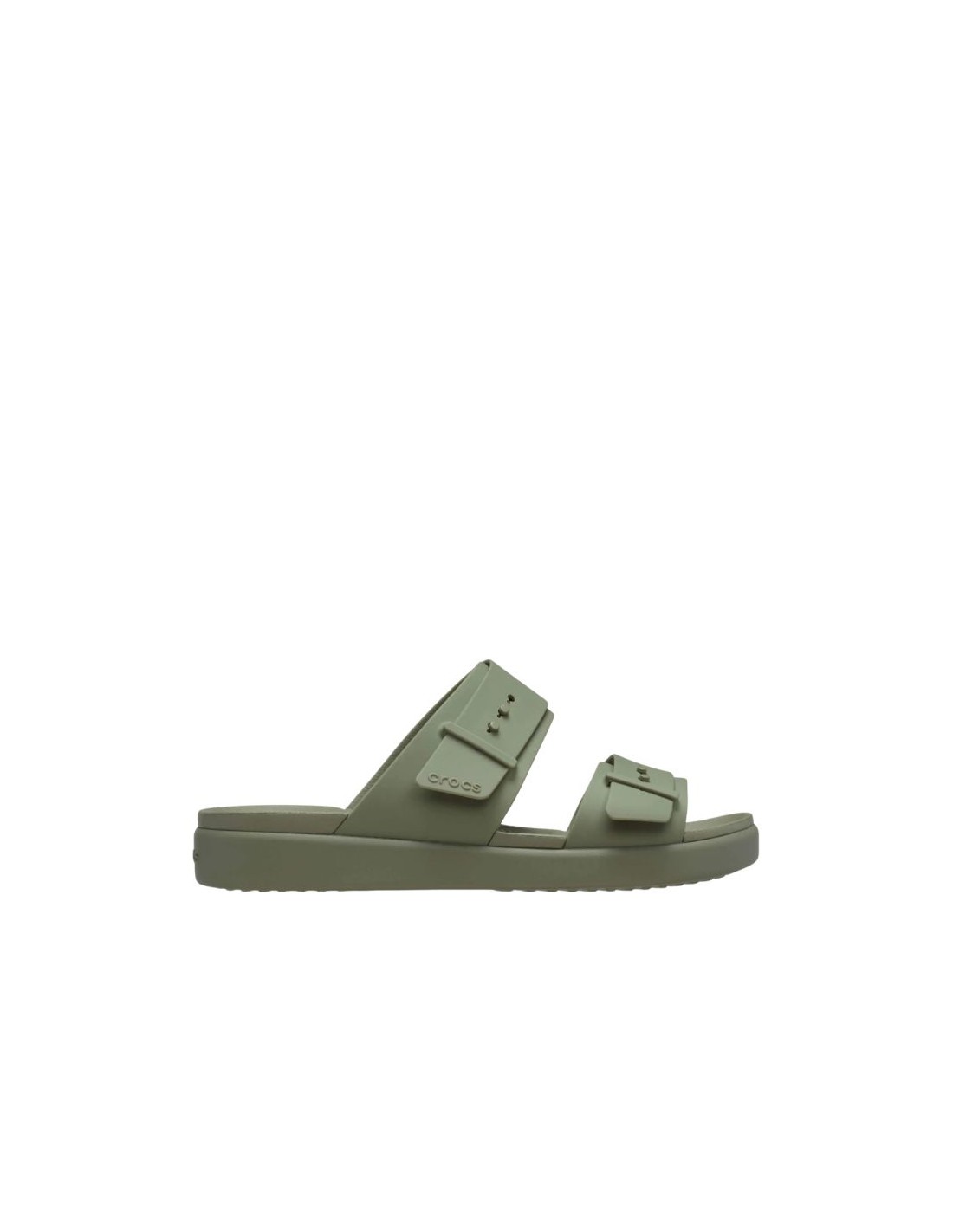 Crocs Brooklyn Buckle Low Women's Slides Green 211215 3BX