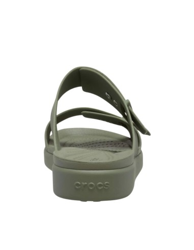 Crocs Brooklyn Buckle Low Women's Slides Green 211215 3BX