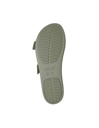 Crocs Brooklyn Buckle Low Women's Slides Green 211215 3BX