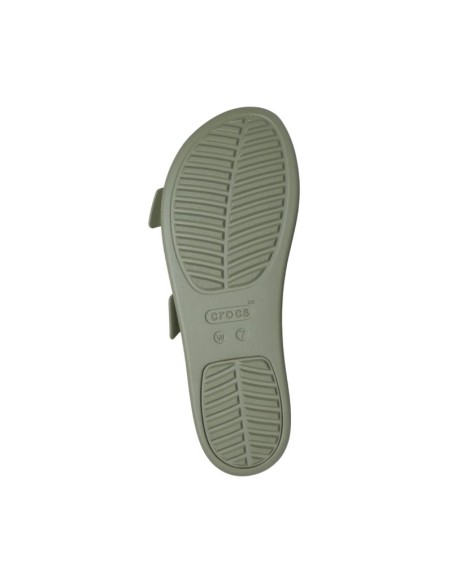 Crocs Brooklyn Buckle Low Women's Slides Green 211215 3BX