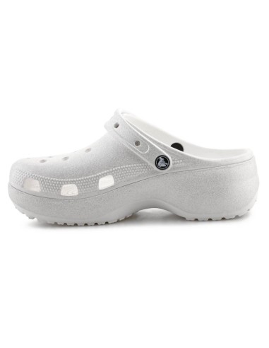 Crocs Classic Platform Glitter Clog W 2072410WV Chalk