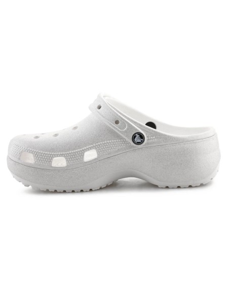 Crocs Classic Platform Glitter Clog W 2072410WV Chalk