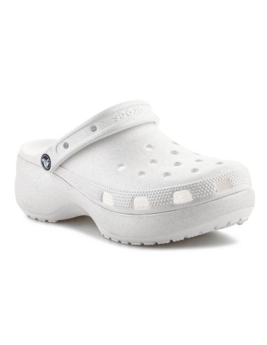 Crocs Classic Platform Glitter Clog W 2072410WV Chalk