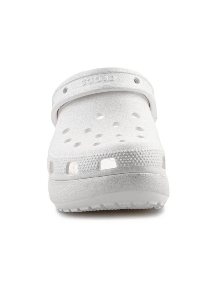 Crocs Classic Platform Glitter Clog W 2072410WV Chalk