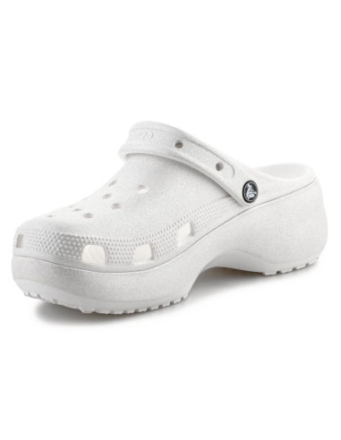 Crocs Classic Platform Glitter Clog W 2072410WV Chalk