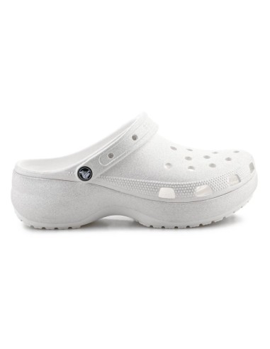 Crocs Classic Platform Glitter Clog W 2072410WV Chalk