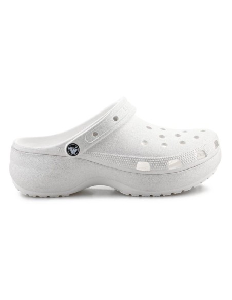 Crocs Classic Platform Glitter Clog W 2072410WV Chalk