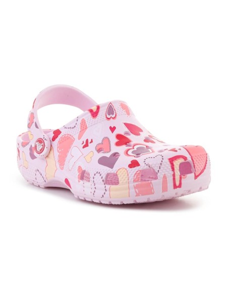 CROCS CLASSIC VDAY CLOG KIDS PINK MILKHEARTS 2097547CI