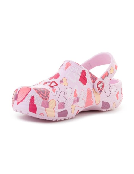 CROCS CLASSIC VDAY CLOG KIDS PINK MILKHEARTS 2097547CI