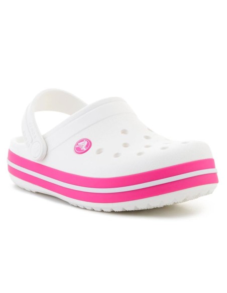 CROCS CROCBAND KIDS CLOG WHITEPINK CRUSH 2070066WU