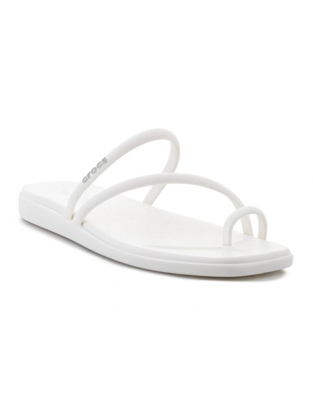 CROCS MIAMI TOE LOOP SANDAL IN CHALK 2098620WV