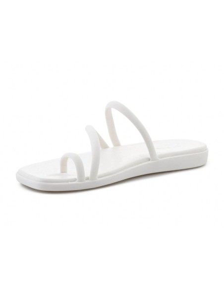 CROCS MIAMI TOE LOOP SANDAL IN CHALK 2098620WV
