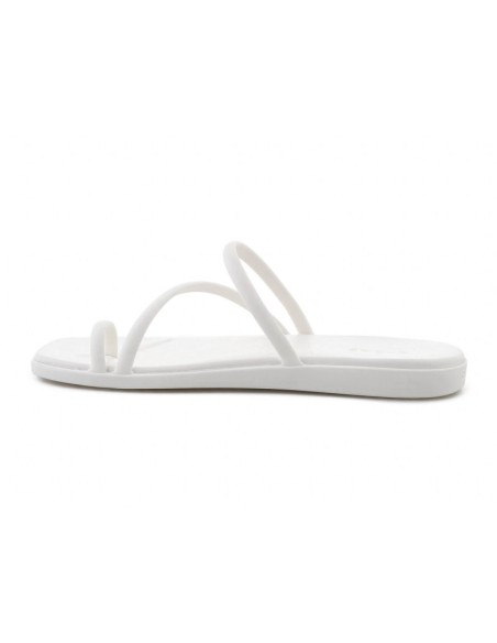 CROCS MIAMI TOE LOOP SANDAL IN CHALK 2098620WV