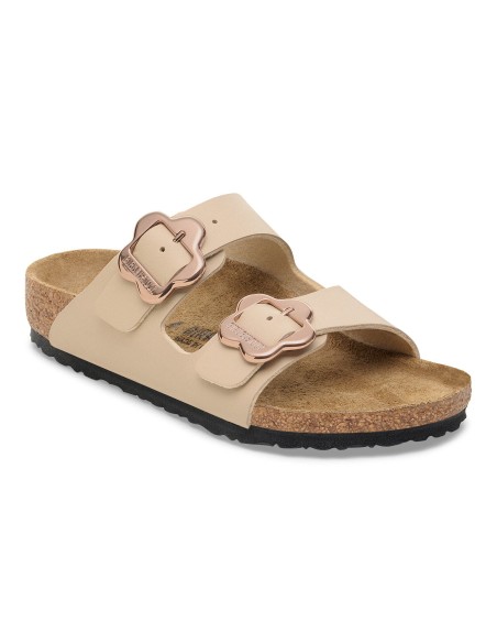 Birkenstock ARIZONA FLOWER BUCKLE KIDS 1030439 SANDCASTLE flipflops standard width