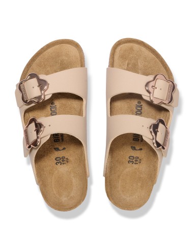 Birkenstock ARIZONA FLOWER BUCKLE KIDS 1030439 SANDCASTLE flipflops standard width