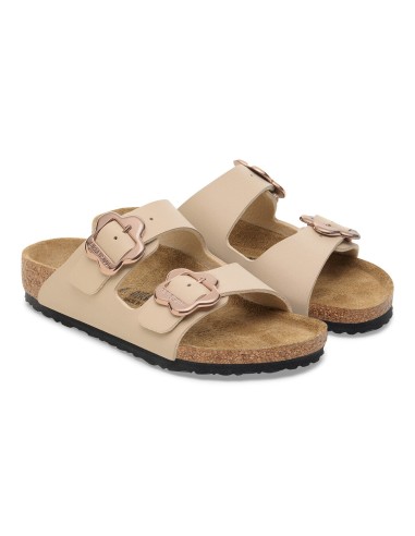 Birkenstock ARIZONA FLOWER BUCKLE KIDS 1030439 SANDCASTLE flipflops standard width