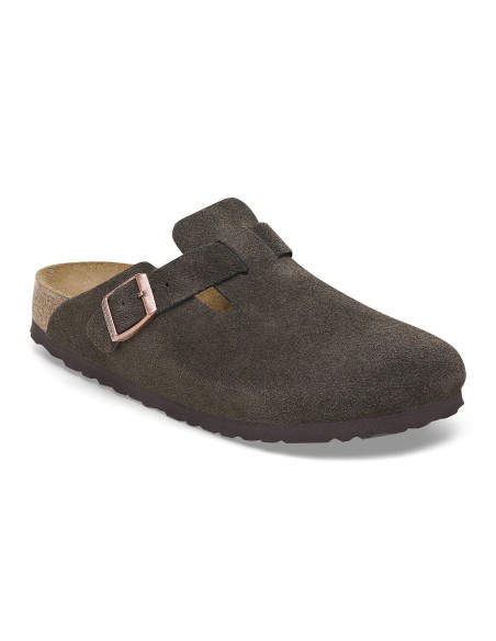 Birkenstock Boston Suede Mocha 60901 MBS