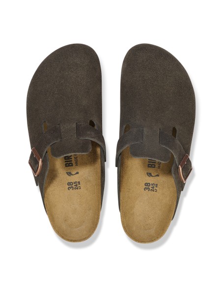 Birkenstock Boston Suede Mocha 60901 MBS
