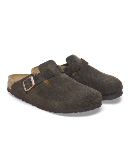 Birkenstock Boston Suede Mocha 60901 MBS