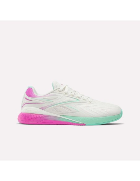 Reebok NANO X5 EDGE CHALKVIRTUAL PINKATOMIC AQUA sneakers 100249420