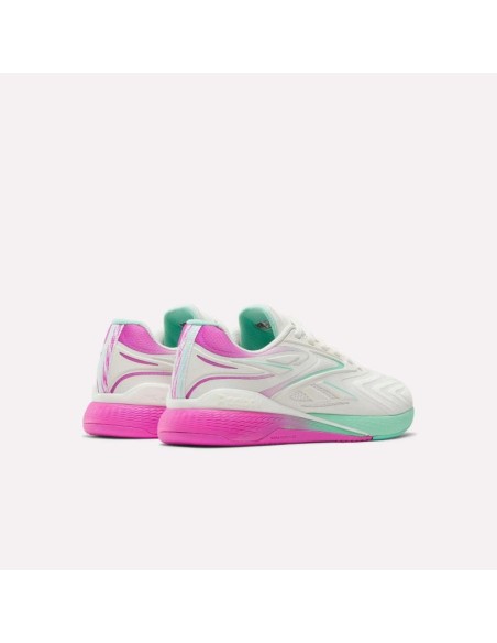Reebok NANO X5 EDGE CHALKVIRTUAL PINKATOMIC AQUA sneakers 100249420