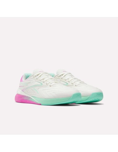 Reebok NANO X5 EDGE CHALKVIRTUAL PINKATOMIC AQUA sneakers 100249420