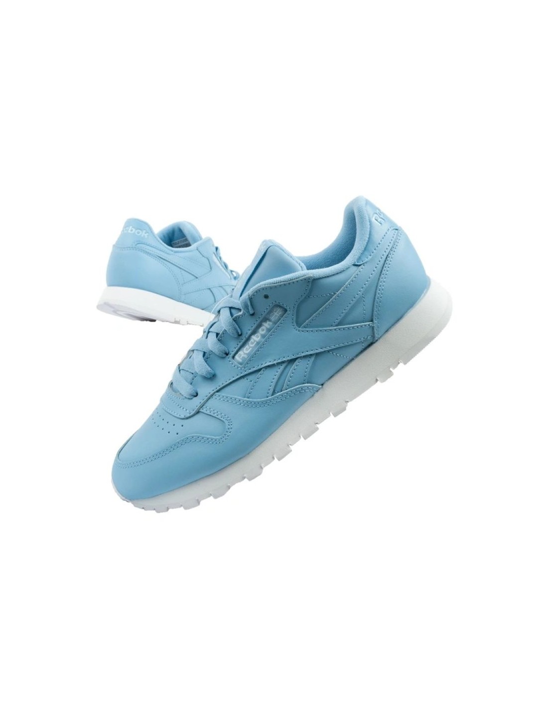 Reebok women's sports shoes Classic sneakers blue fashionable leather