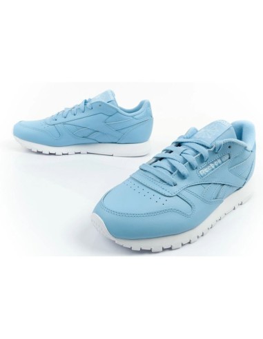 Reebok women's sports shoes Classic sneakers blue fashionable leather