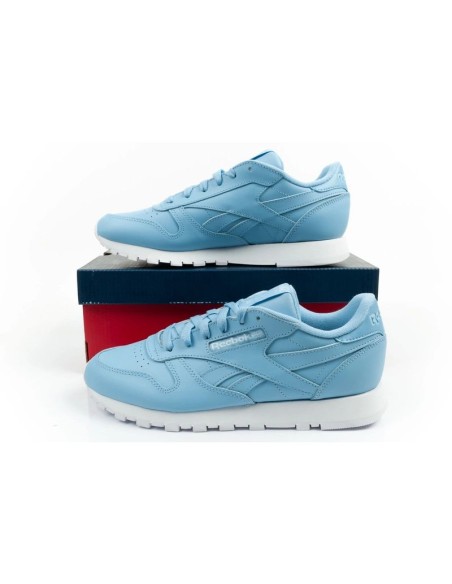 Reebok women's sports shoes Classic sneakers blue fashionable leather