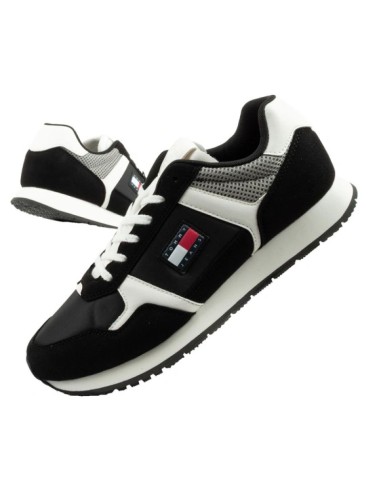 Tommy Hilfiger Men's Tjm Runner Casual Black Sneakers
