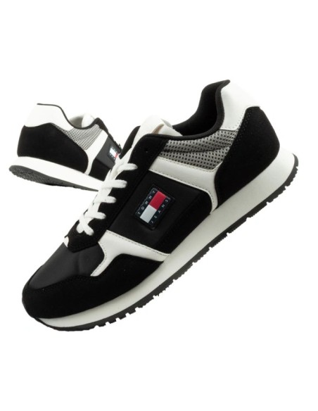 Tommy Hilfiger Men's Tjm Runner Casual Black Sneakers
