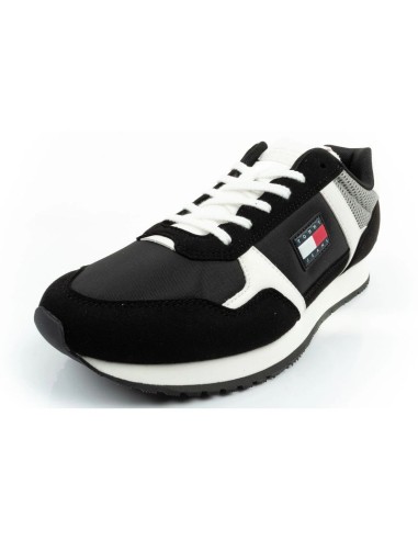 Tommy Hilfiger Men's Tjm Runner Casual Black Sneakers