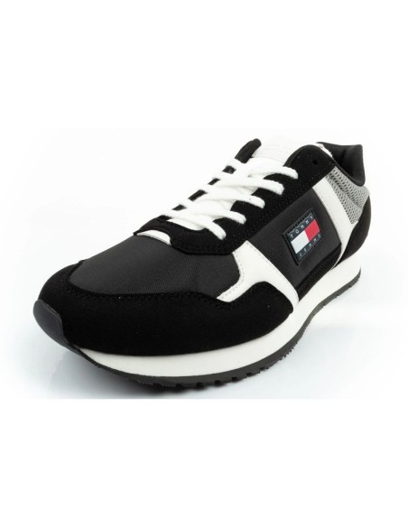 Tommy Hilfiger Men's Tjm Runner Casual Black Sneakers