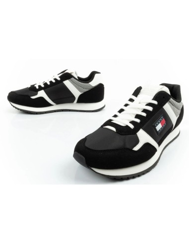 Tommy Hilfiger Men's Tjm Runner Casual Black Sneakers