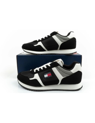 Tommy Hilfiger Men's Tjm Runner Casual Black Sneakers