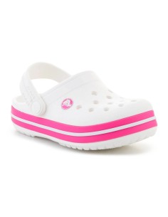CROCS CROCBAND KIDS CLOG T WHITEPINK CRUSH 2070056WU