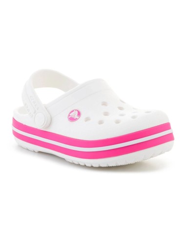 CROCS CROCBAND KIDS CLOG T WHITEPINK CRUSH 2070056WU
