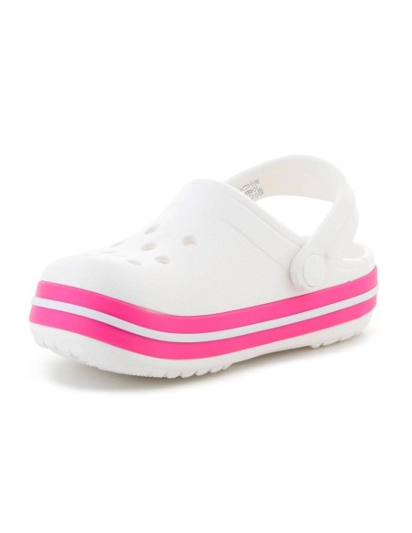 CROCS CROCBAND KIDS CLOG T WHITEPINK CRUSH 2070056WU
