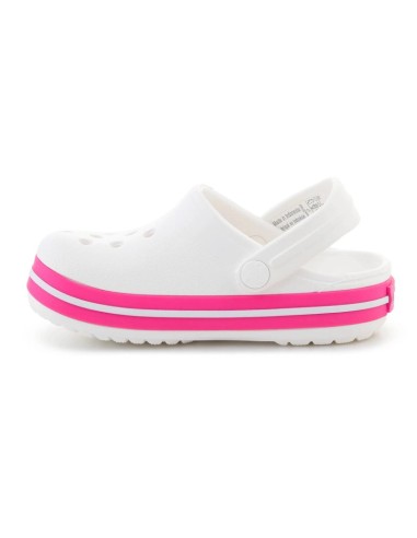 CROCS CROCBAND KIDS CLOG T WHITEPINK CRUSH 2070056WU