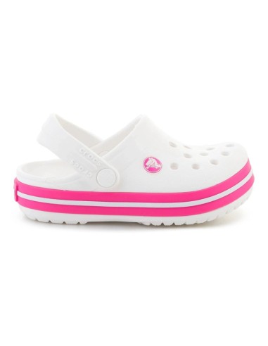CROCS CROCBAND KIDS CLOG T WHITEPINK CRUSH 2070056WU