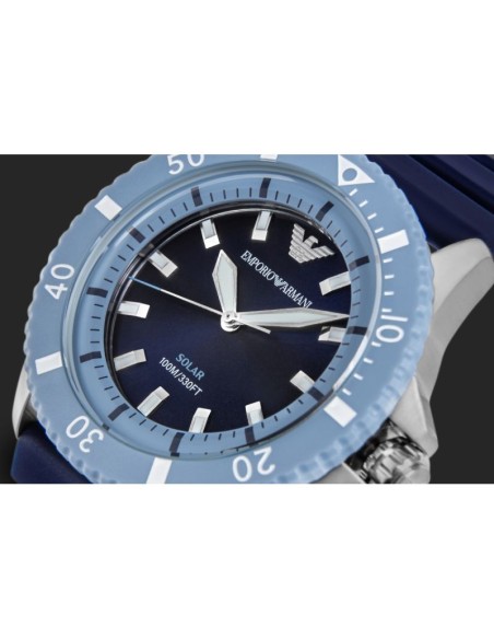 EMPORIO ARMANI World Explorer Solar AR11785 Men's Watch BOX
