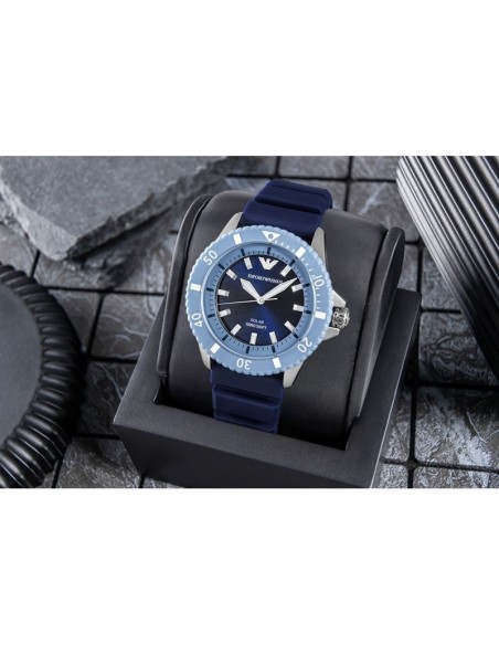 EMPORIO ARMANI World Explorer Solar AR11785 Men's Watch BOX