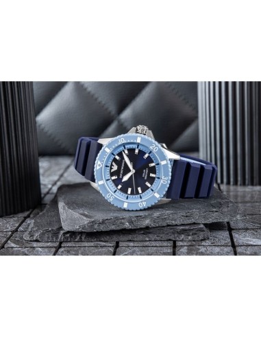 EMPORIO ARMANI World Explorer Solar AR11785 Men's Watch BOX
