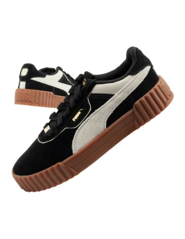 Puma women's sports shoes sneakers Carina 30 leather black fashionable