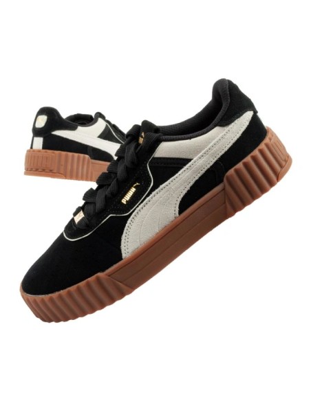 Puma women's sports shoes sneakers Carina 30 leather black fashionable