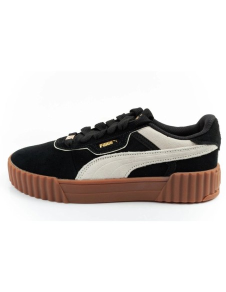 Puma women's sports shoes sneakers Carina 30 leather black fashionable