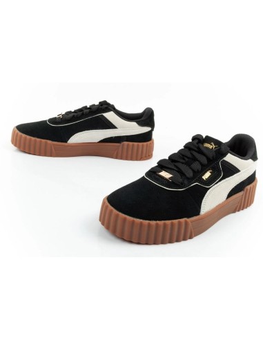 Puma women's sports shoes sneakers Carina 30 leather black fashionable