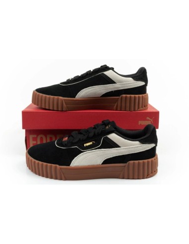 Puma women's sports shoes sneakers Carina 30 leather black fashionable