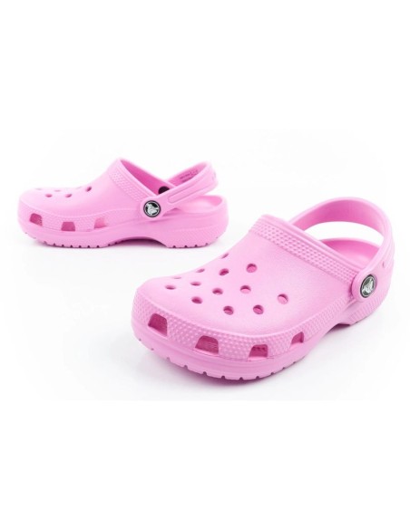 Crocs Classic children's clog sandals fashionable pink comfortable lightweight