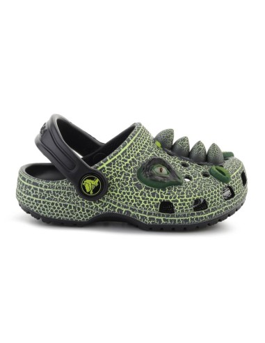 CROCS CLASSIC IAM SCARY DINO CLOG T KIDS BLACK 211372001